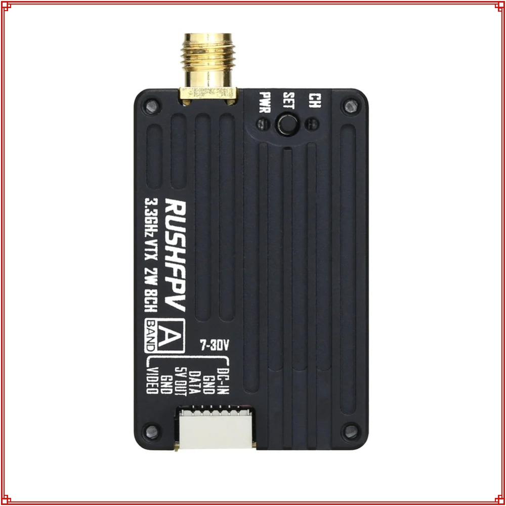 جهاز إرسال RUSHFPV 3.3G 2W VTX - مراجعة Drone Rc2 وسعره
