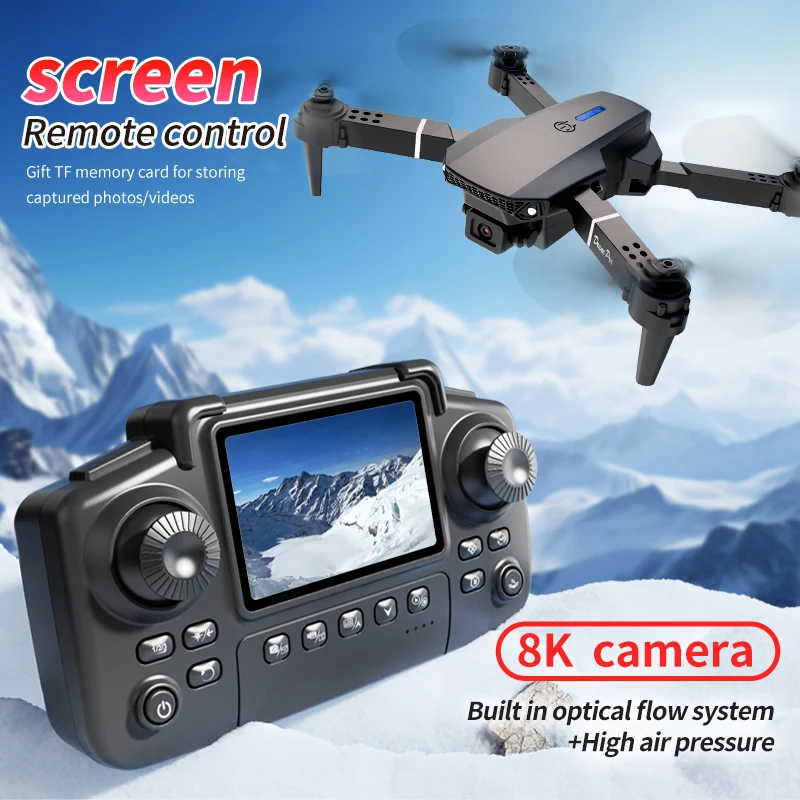 طائرة بدون طيار احترافية E88 P - مراجعة Dron Rc Quadcopter وسعره