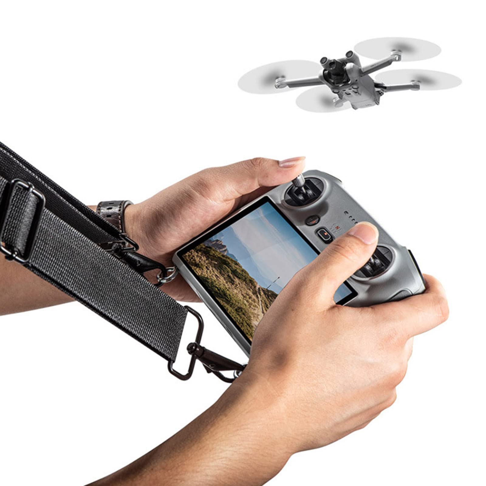 حزام رقبة بحبل لملحقات وحدة ال - مراجعة Drone Dji Rc 3 وسعره