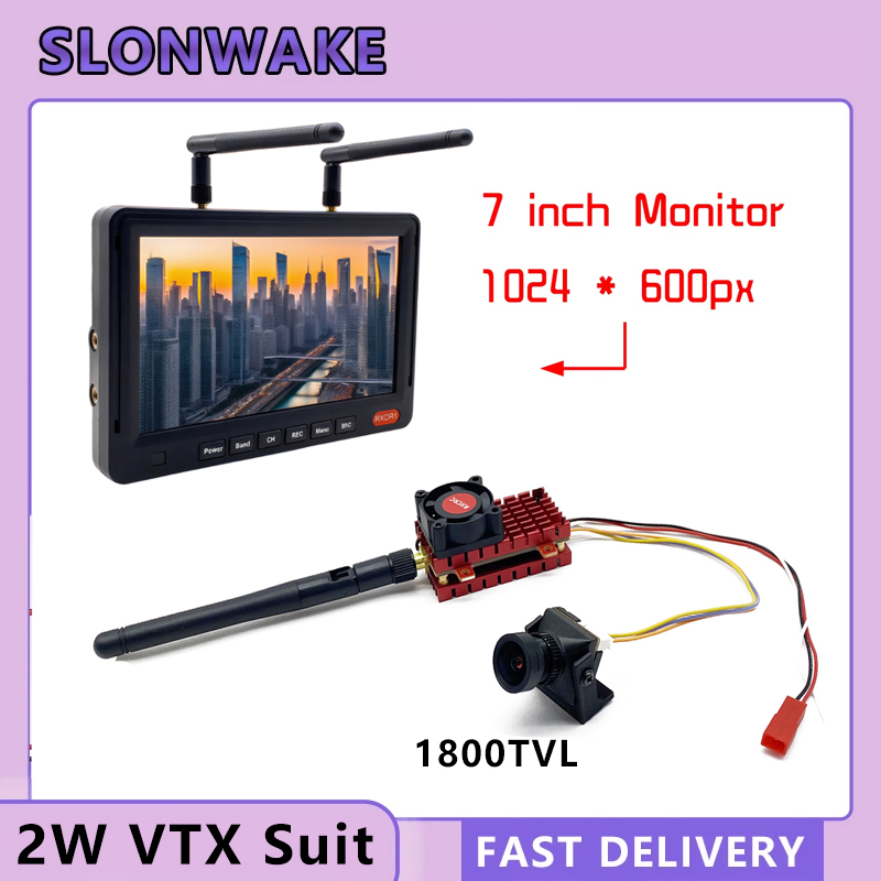 كاميرا SLONWAKE 5.8G 2W VTX FP - مراجعة Drone Kf Rc وسعره