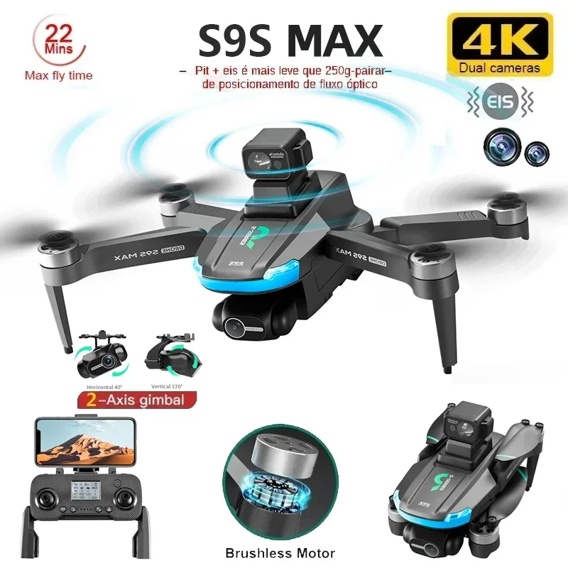 جديد S9S ماكس طائرة صغيرة بدون - مراجعة Dron Rc Quadcopter وسعره