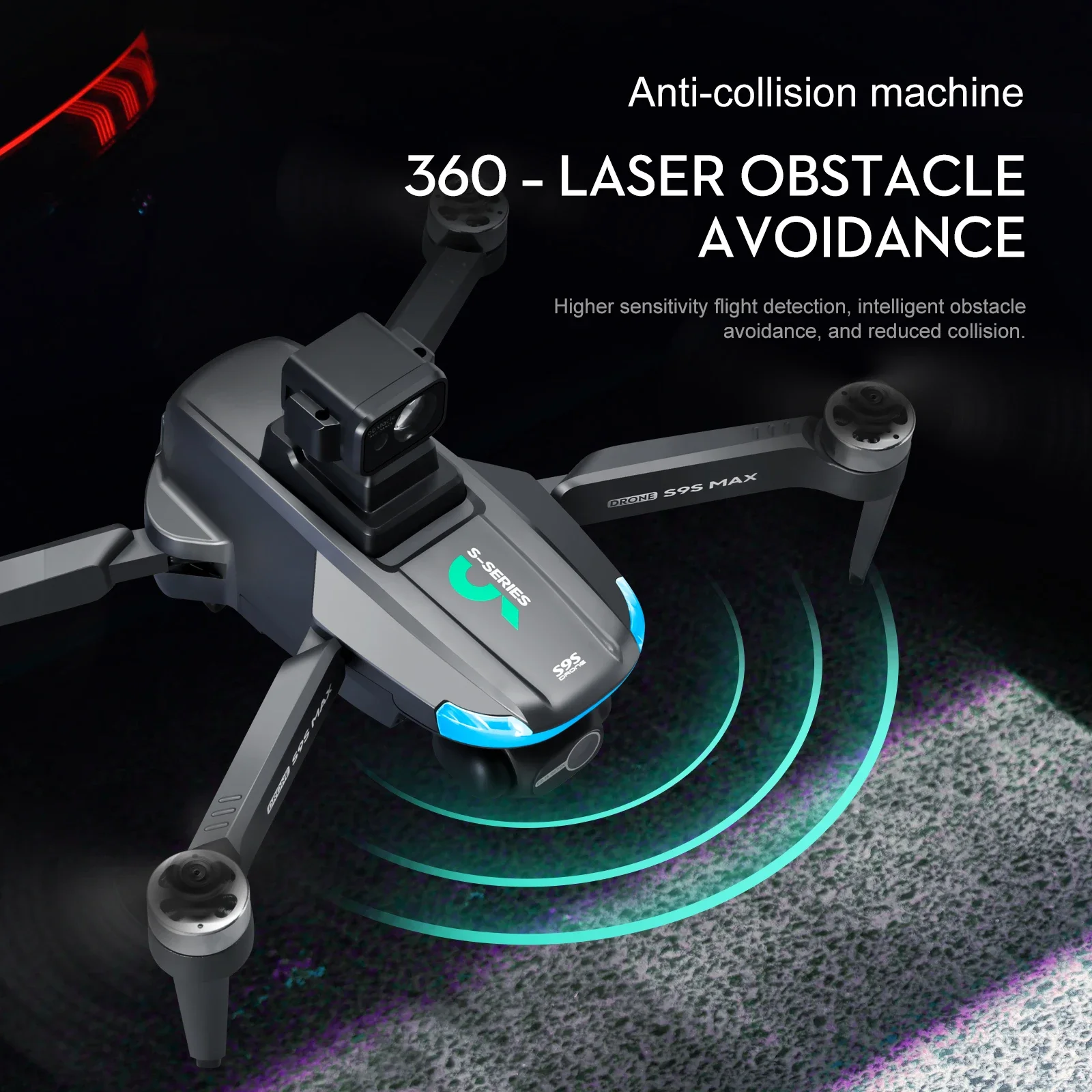 جديد S9S ماكس طائرة صغيرة بدون - مراجعة Dron Rc Quadcopter وسعره