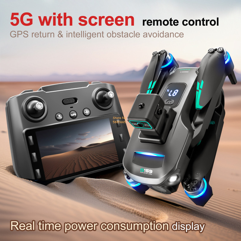 8K كاميرا مزدوجة 5G WIFI FPV ا - مراجعة Dron Rc Quadcopter وسعره