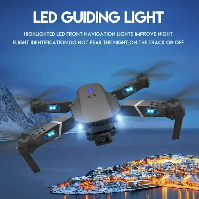 E88 Pro WIFI FPV الطائرة بدون  - مراجعة Dron Rc Quadcopter وسعره