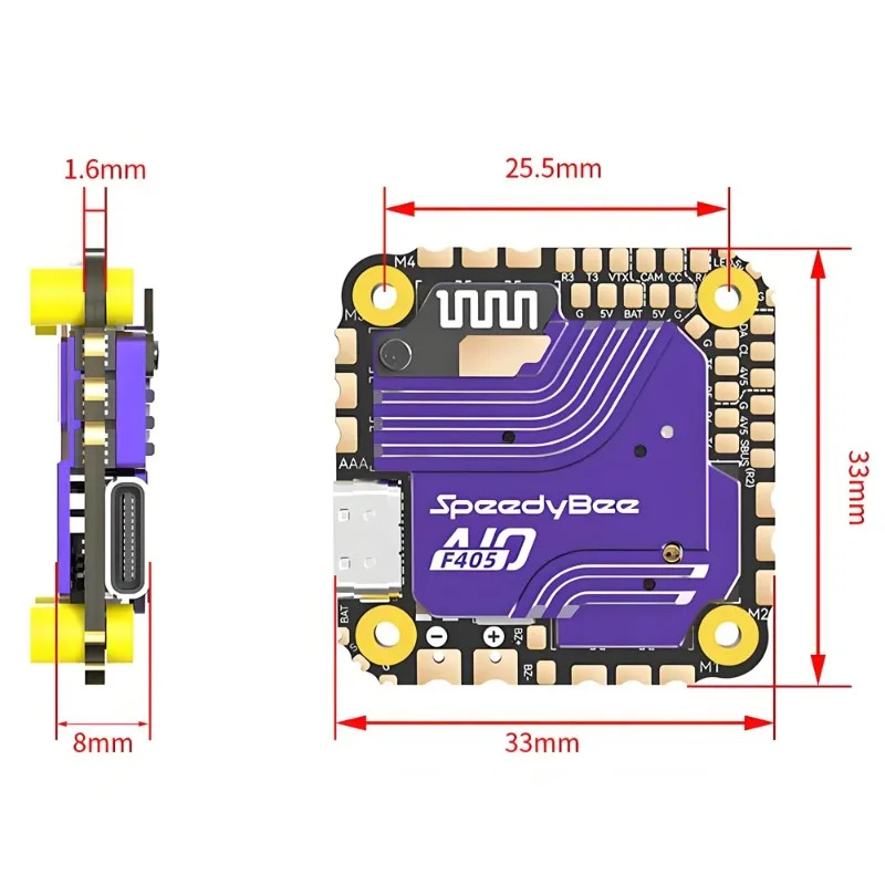 وحدة تحكم طيران SpeedyBee F405 - مراجعة Drone Rc2 وسعره