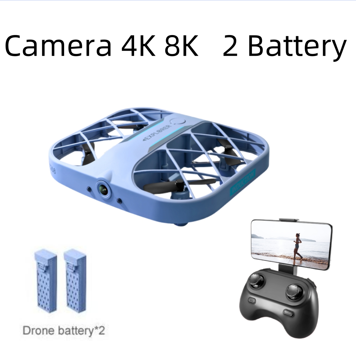 طائرة JJRC H107 FPV RC بدون طي - مراجعة Dron Rc Quadcopter وسعره